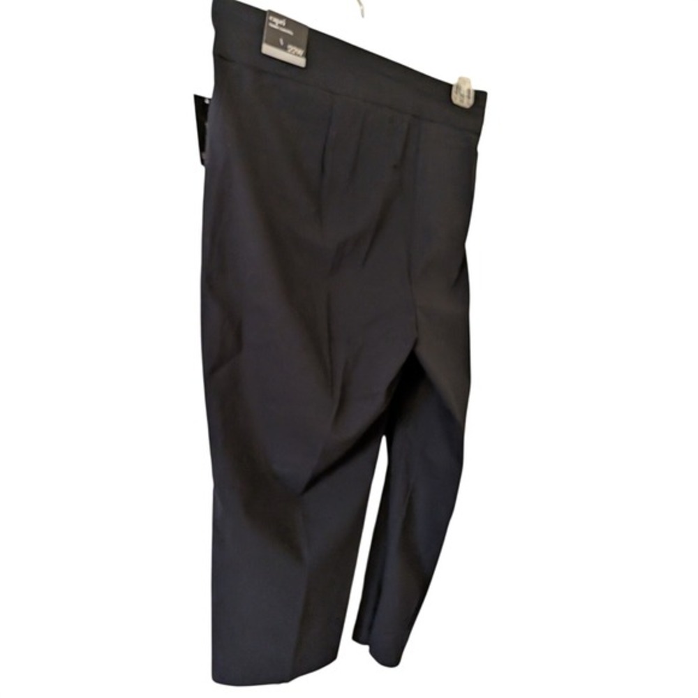 Alfani Womens 22W Tummy Control Capri Pants Deep Black Plus Cropped Trousers NWT - Picture 5 of 7